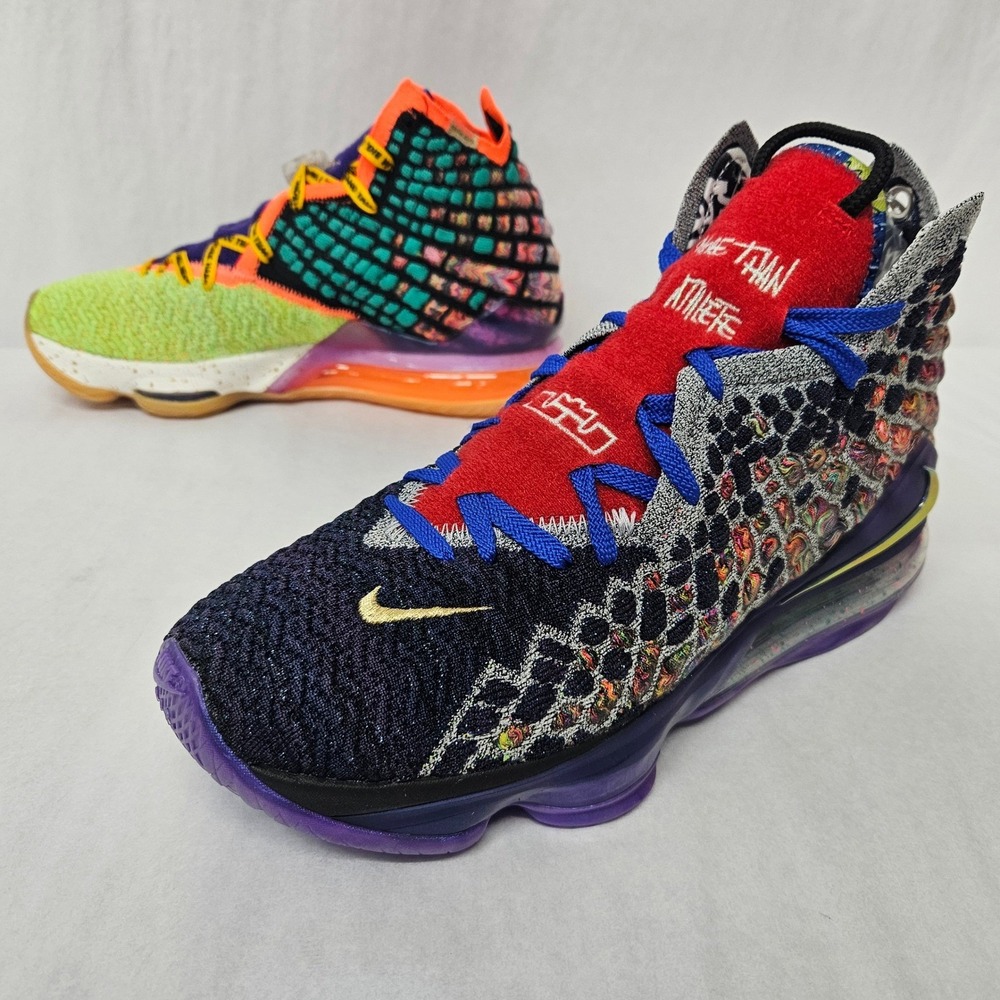 Nike LeBron XVII 17 WTW Basketball Shoes CV8079-900 Multi-Color Men's Size 9